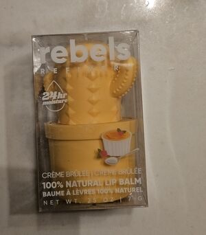 Rebels Lip Balm Creme Brulee BRAND NEW